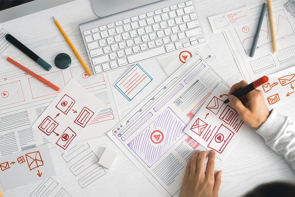 Planning, wireframing and designing a web application